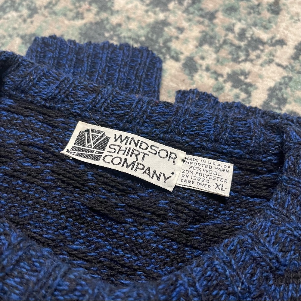 Vintage Wool Knit Pattern Sweater - Picture 3 of 5